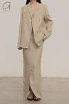 SWAYING/KNIT linen loose suit SW23AW1T69 linen